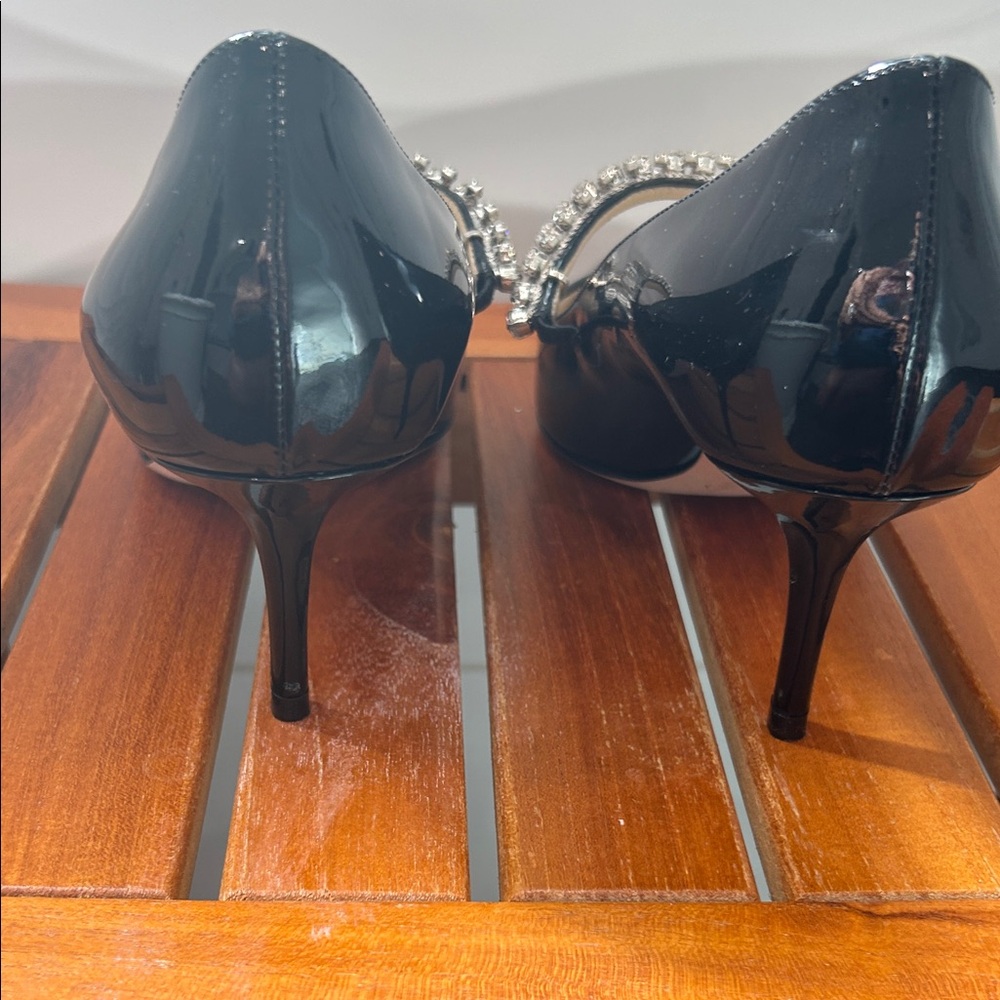 Jimmy Choo Black Patent Leather Heels - Picture 3 of 5